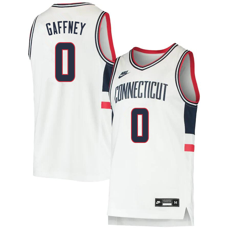 2021 Men #0 Jalen Gaffney Uconn Huskies College Basketball Jerseys Sale-Throwback